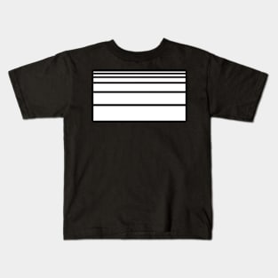 Stripes White Art Kids T-Shirt